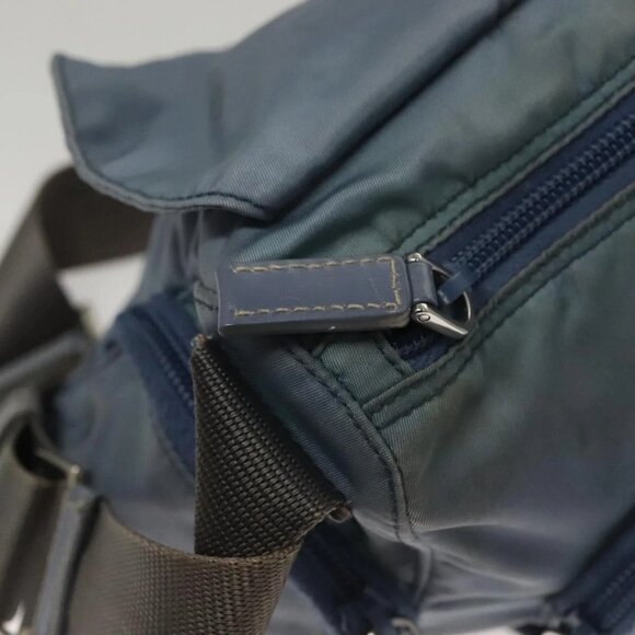 PRADA Shoulder Bag Nylon Blue Silver Auth - Picture 12 of 16